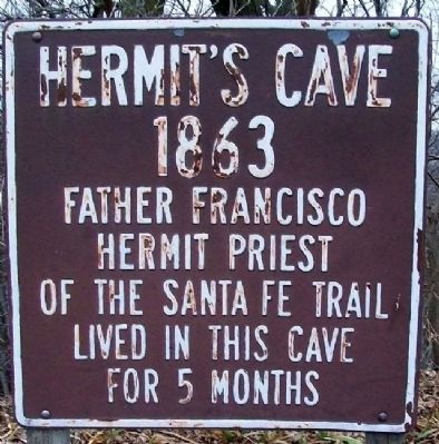 Hermit's Cave Marker image. Click for full size.