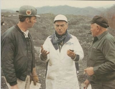 Jock Yablonski visting coal miners image. Click for full size.
