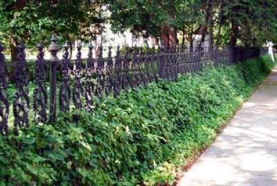 Wrought Iron Fence and Ivy image. Click for full size.