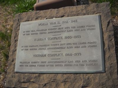 World War II – Korean Conflict – Vietnam Conflict Marker image. Click for full size.