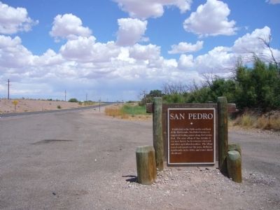 San Pedro Marker. Click for full size. San Pedro Marker image. Click for full size.