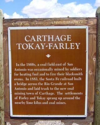Carthage-Tokay-Farley Marker image. Click for full size.