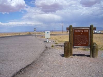 Previous Trinity Site Marker image. Click for full size.