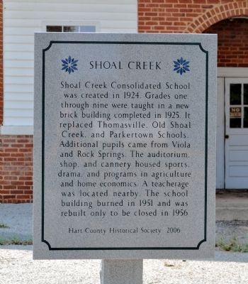 Shoal Creek Marker image. Click for full size.
