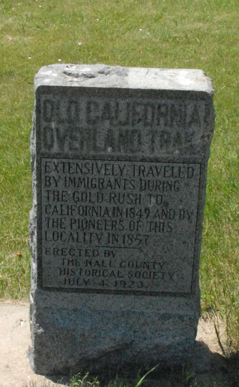Old California Overland Trail Marker