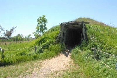 Pawnee Earthen Lodge. Click for full size. Pawnee Earthen Lodge image. Click for full size.