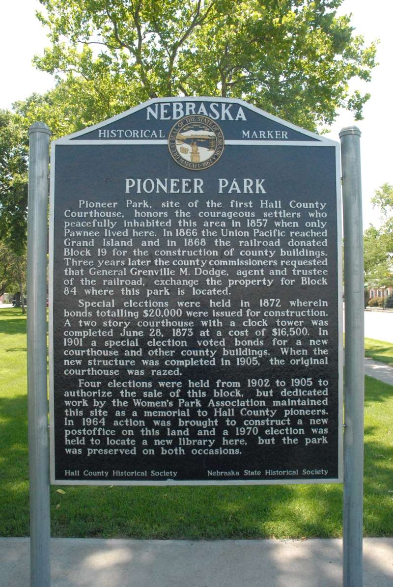 Pioneer Park Marker