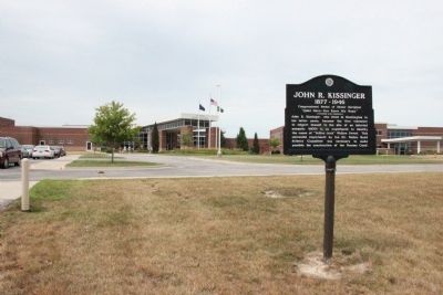 John R. Kissinger Marker in its former location image. Click for full size.