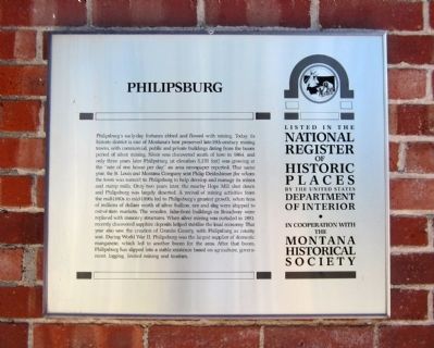 Philipsburg Marker image. Click for full size.