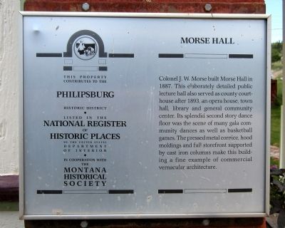 Morse Hall Marker image. Click for full size.