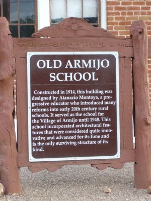Old Armijo School Marker image. Click for full size.
