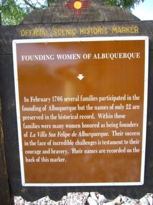 Founding Women of Albuquerque Marker image. Click for full size.