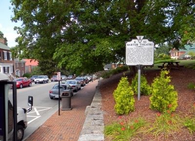 Wide view of the Barter Theatre Marker image. Click for full size.