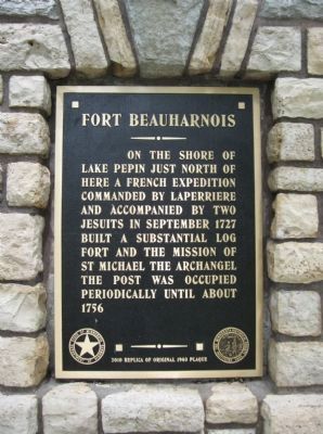 Fort Beauharnois Marker image. Click for full size.