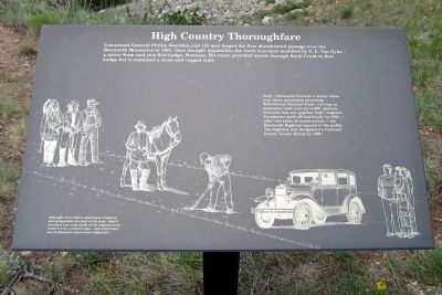 High Country Thoroughfare Marker image. Click for full size.