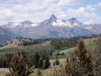 Pilot Peak in Wyoming on Beartooth Hwy west of the marker. image. Click for full size.