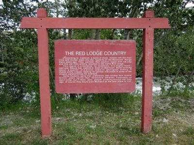 The Red Lodge Country Marker. Click for full size. The Red Lodge Country Marker image. Click for full size.