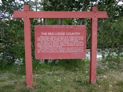 The Red Lodge Country Marker image. Click for full size.