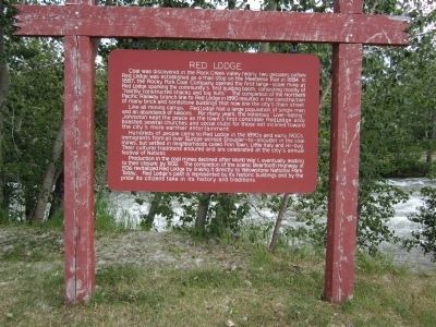 Red Lodge Marker. Click for full size. Red Lodge Marker image. Click for full size.