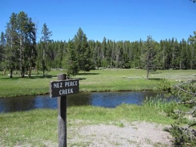 Nearby Nez Perce Creek. Click for full size. Nearby Nez Perce Creek image. Click for full size.