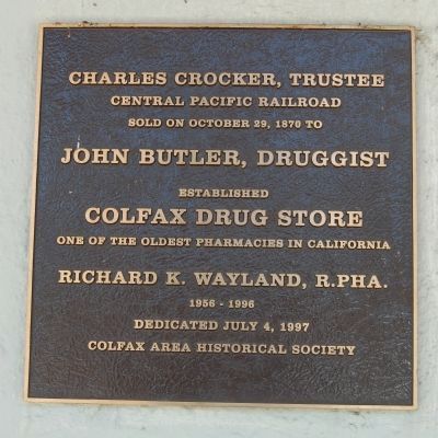 John Butler, Druggist Marker image. Click for full size.