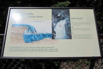 Upper Falls of the Yellowstone River Marker image. Click for full size.