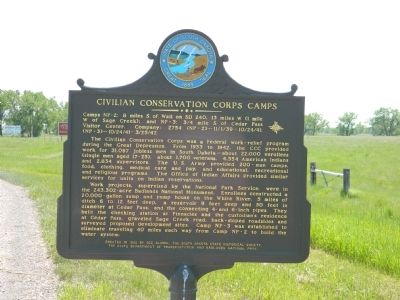 Civilian Conservation Corps Camps Marker image. Click for full size.