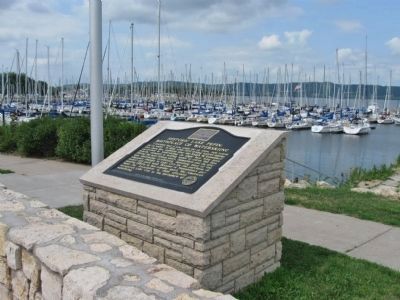 Marker and Harbor. Click for full size. Marker and Harbor image. Click for full size.