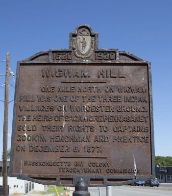 Wigwam Hill Marker. Click for full size. Wigwam Hill Marker image. Click for full size.