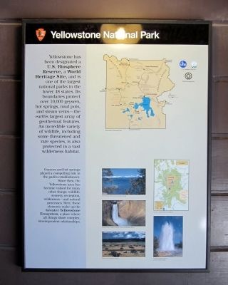 Yellowstone National Park Marker image. Click for full size.