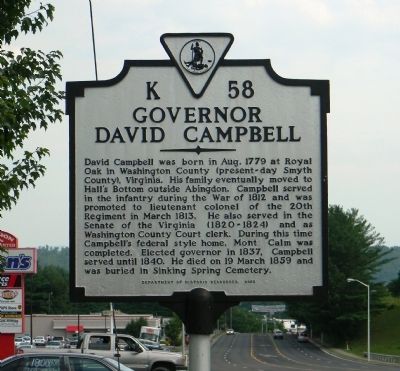 Governor David Campbell Marker image. Click for full size.