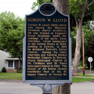 Gordon W. Lloyd Marker image. Click for full size.