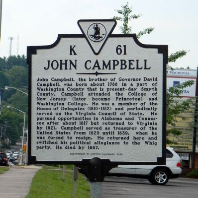 John Campbell Marker. Click for full size. John Campbell Marker image. Click for full size.