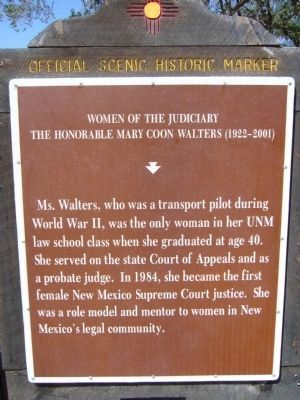 The Honorable Mary C. Walters Marker image. Click for full size.