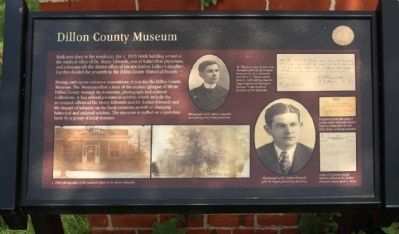 Dillon County Museum Marker image. Click for full size.