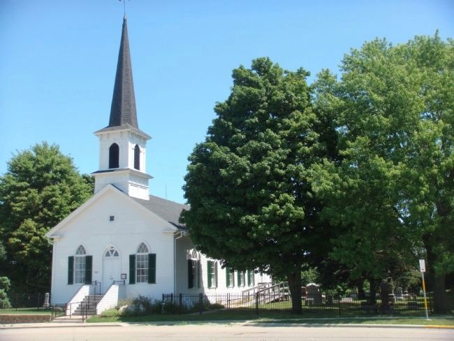 The Big Church on the Hillside Marker image. Click for full size.