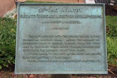 59th Ohio Infantry. Marker image. Click for full size.