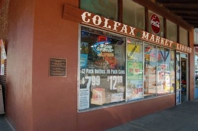 First Brick Building in Colfax image. Click for full size.