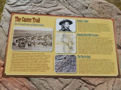 The Custer Trail Marker image. Click for full size.
