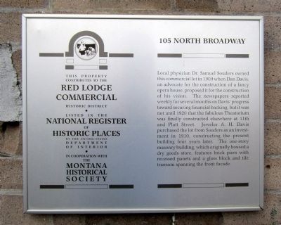 105 North Broadway Marker. Click for full size. 105 North Broadway Marker image. Click for full size.