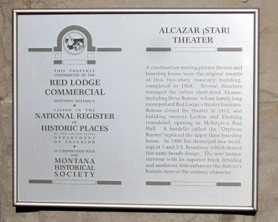 Alcazar (Star) Theater Marker image. Click for full size.