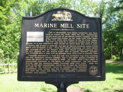 Marine Mill Site Marker image. Click for full size.