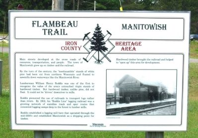 Flambeau Trail – Manitowish Marker image. Click for full size.