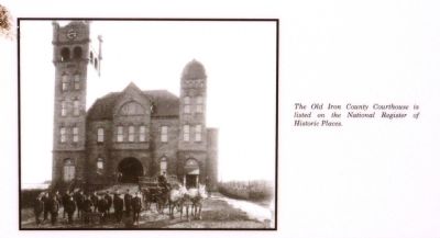Penokee Iron Range Trail – Historic Iron County Courthouse Marker image. Click for full size.