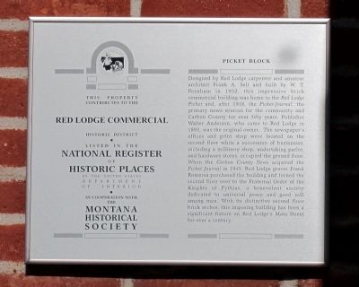 Picket Block Marker image. Click for full size.
