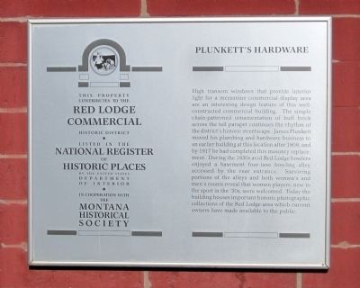 Plunkett's Hardware Marker image. Click for full size.