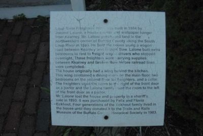 Loup River Freighter Hotel Marker image. Click for full size.