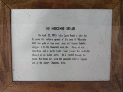 The Holcombe Indian Plaque image. Click for full size.