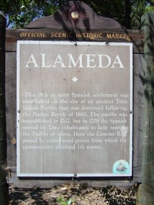 Alameda Marker image. Click for full size.