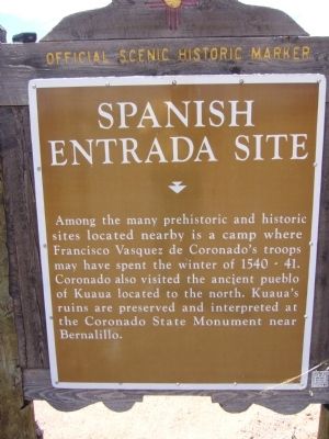 Spanish Entrada Site Marker image. Click for full size.